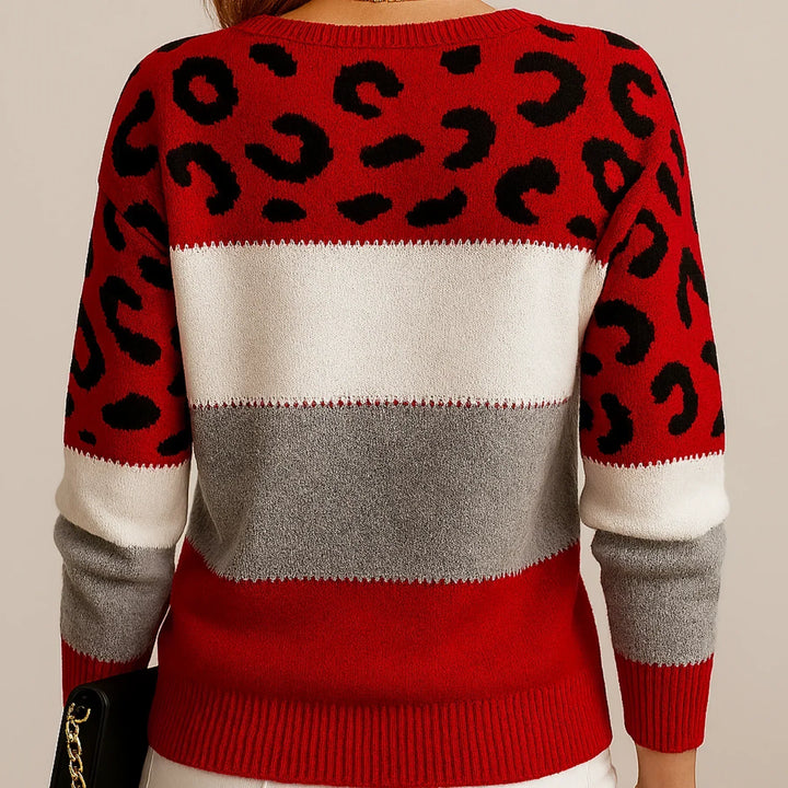 LEIA | Leopard Print Casual Sweater